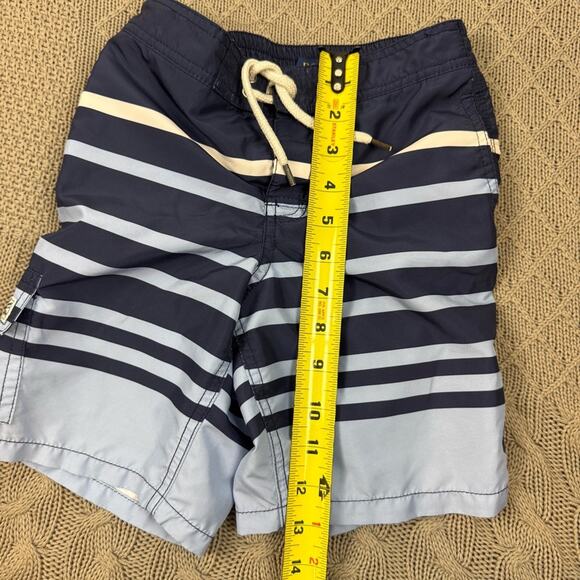 Polo Ralph Lauren Navy and Light Blue Striped Swim Shorts ~ 7 - Picture 7 of 9